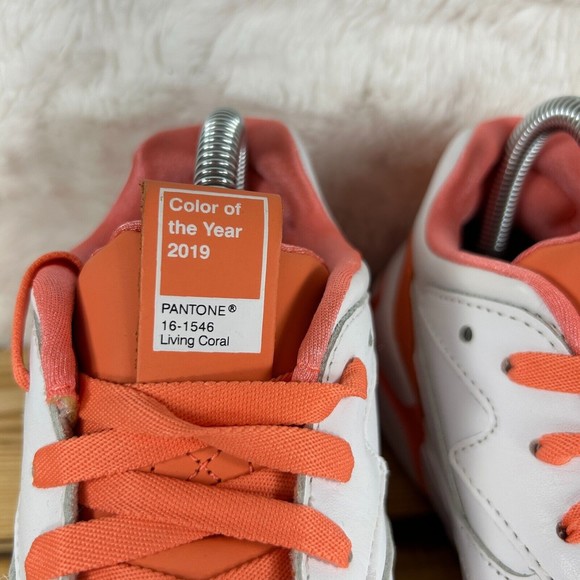 NEW Puma Womens Size 7 Nova x Pantone 2 Running Shoes Coral White Leather - Picture 8 of 11